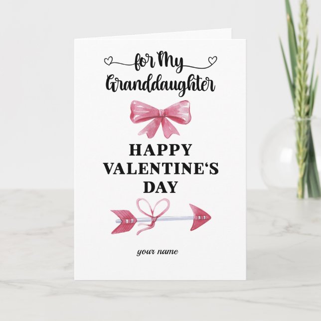 Carte Heureuse Sainte-Valentin-fille (Devant)