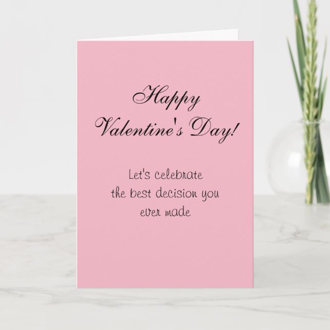 Carte Heureuse Sainte-Valentin Humour Funny Card Love (Devant)