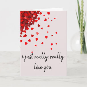 Carte Heureuse Sainte-Valentin Je t'aime Coeurs