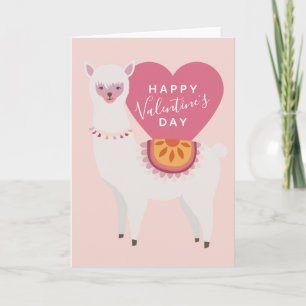 Carte Heureuse Sainte-Valentin   Llama Love