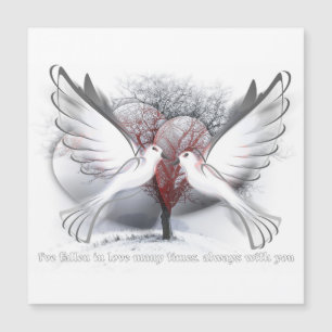 Carte heureuse Sainte-Valentin magnatique