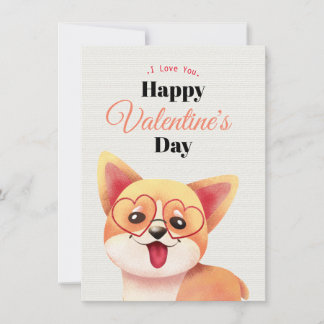 Carte Heureuse Sainte-Valentin mignonne