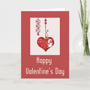 Carte Heureuse Sainte-Valentin moderne Heart Desig