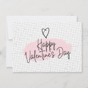 Carte Heureuse Sainte-Valentin Papier Grille du ca