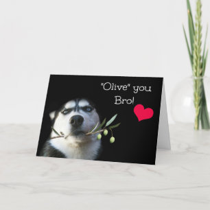 Carte Heureuse Sainte-Valentin pour Frère