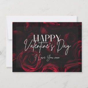 Carte Heureuse Sainte-Valentin Red Roses