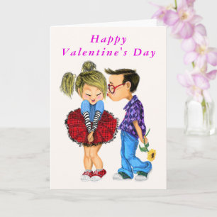 Carte Heureuse Sainte-Valentin Romantic Couple Lov
