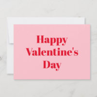 Heureuse Sainte-Valentin rose rouge typographie mo