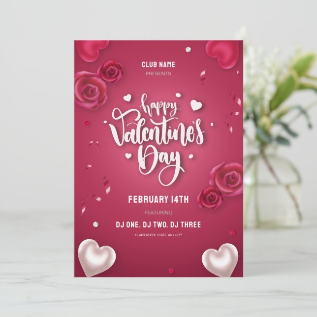 Carte Heureuse Sainte-Valentin Saint Valentin (Debout devant)