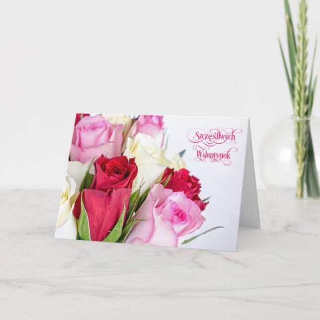 Carte Heureuse Sainte-Valentin-Szczęśliwych Walent (Devant)