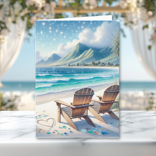 Carte Heureuse Sainte-Valentin   Vagues océaniques et mo