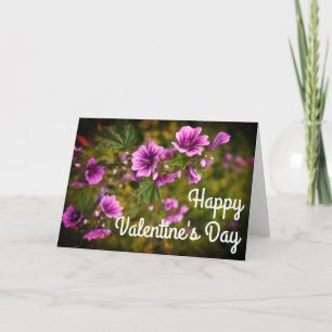Carte Heureuse Sainte-Valentin Zebra Hollyhock #2