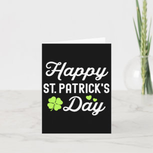 Carte Heureuse Shamrock Jour de la Saint Patrick Lucky W