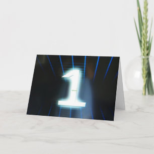 CARTE HEUREUX "1ER ANNIVERSAIRE"