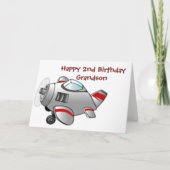Carte **HEUREUX 2e ANNIVERSAIRE À NOTRE GRANDON** (Devant)
