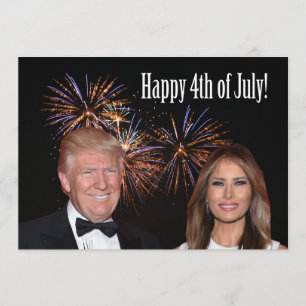 Carte Heureux 4 juillet de l'atout de Donald et de