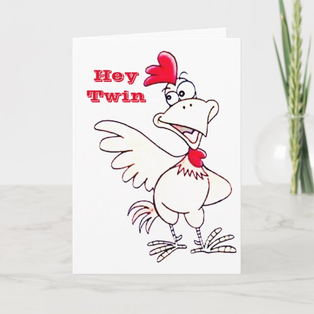 Carte HEUREUX "50e ANNIVERSAIRE" À MON **TWIN** (Devant)