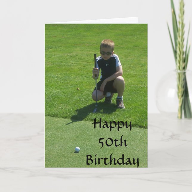 Carte HEUREUX 50ème anniversaire ESPÉRANT QU'IL EST "PAR (Devant)