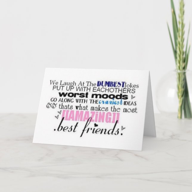 CARTE "HEUREUX ANNIVERSAIRE" À MON ÂME MATE/COHORT ! (Devant)