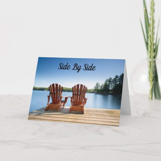 CARTE HEUREUX **ANNIVERSAIRE** À MON CÔTÉ DE L'AMOUR DE  (Devant)