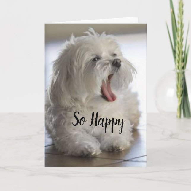 CARTE **HEUREUX ANNIVERSAIRE À MON MARI** (Devant)