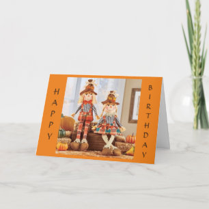 CARTE HEUREUX "ANNIVERSAIRE DE L'AUTOMNE" POUR VOUS