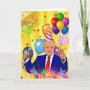 Carte heureux anniversaire donald trump