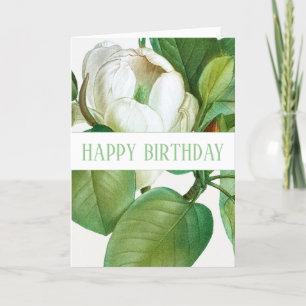 CARTE "HEUREUX ANNIVERSAIRE" MAGNOLIA GREETING CARD