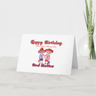 Carte heureux anniversaire Red Hatter