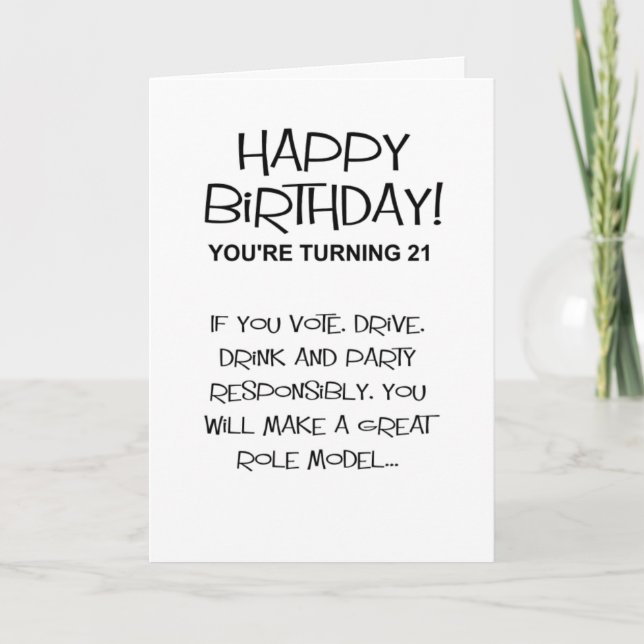 Carte heureux anniversaire souhait jeune (Devant)