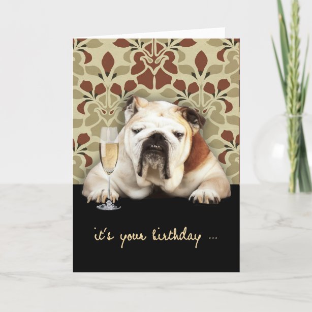 Cartes de v ux Bouledogue Humoristique Zazzle fr