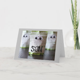 CARTE HEUREUX "BOO" HALLOWEEN À NOTRE ***SON***