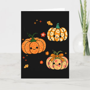 Carte Heureux de voir votre visage Citrouille Halloween