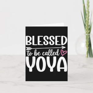 Carte Heureux d'être appelé yoya fête des mères 