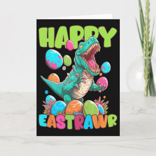Carte Heureux Eastrawr Tout-Petit Garcona Enfants T-rex 