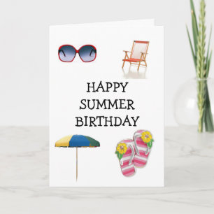 CARTE HEUREUX ***ÉTÉ*** ANNIVERSAIRE