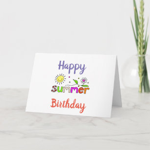 CARTE HEUREUX ****ÉTÉ**** ANNIVERSAIRE POUR VOUS !