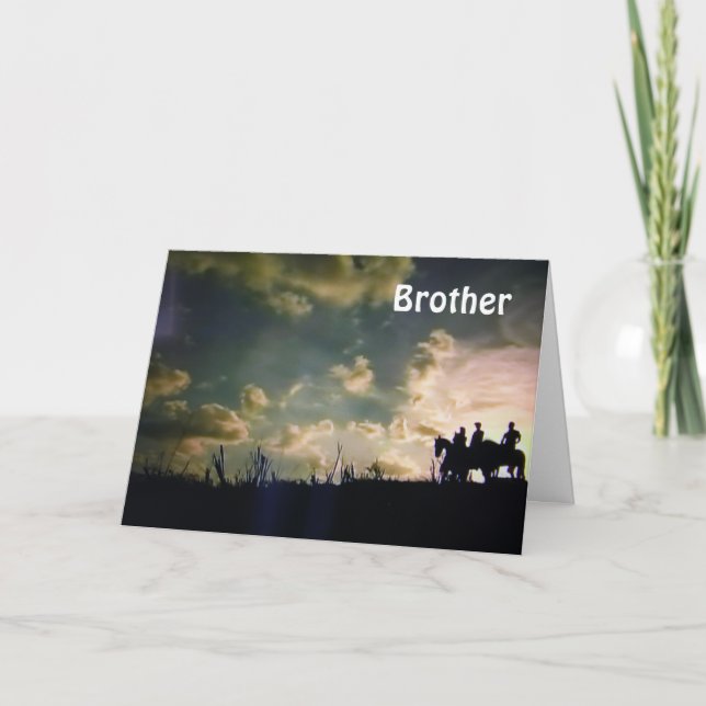 CARTE **HEUREUX FRÈRE D'ANNIVERSAIRE** (Devant)