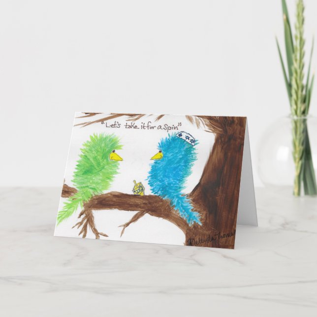 Carte Heureux Hanoukka ! (Devant)