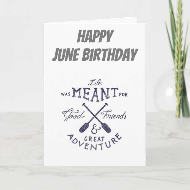 CARTE HEUREUX *****JUIN***** ANNIVERSAIRE (Devant)