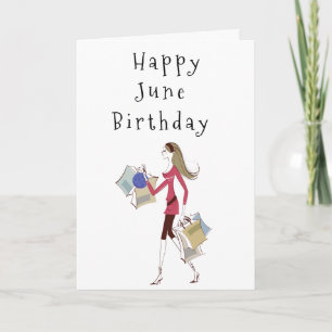CARTE HEUREUX ***JUIN*** ANNIVERSAIRE POUR **ELLE** CART