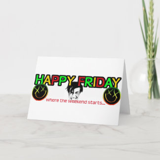 CARTE HEUREUX LOGO DU VENDREDI