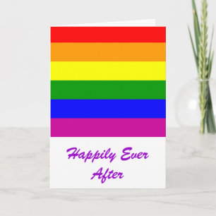 Carte Heureux Mariage après/gay