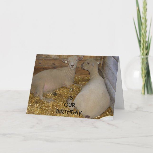 CARTE HEUREUX QUE CE SOIT "NOTRE" ANNIVERSAIRE (Devant)