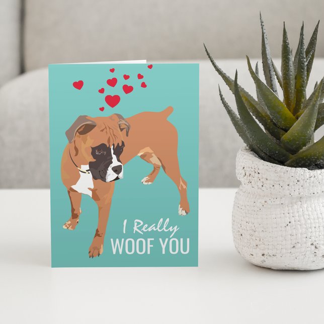 Carte Heureux Valentines du chien | Chien de boîte (Créateur téléchargé)