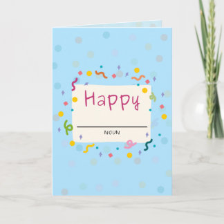 Carte Heureux (Vide)