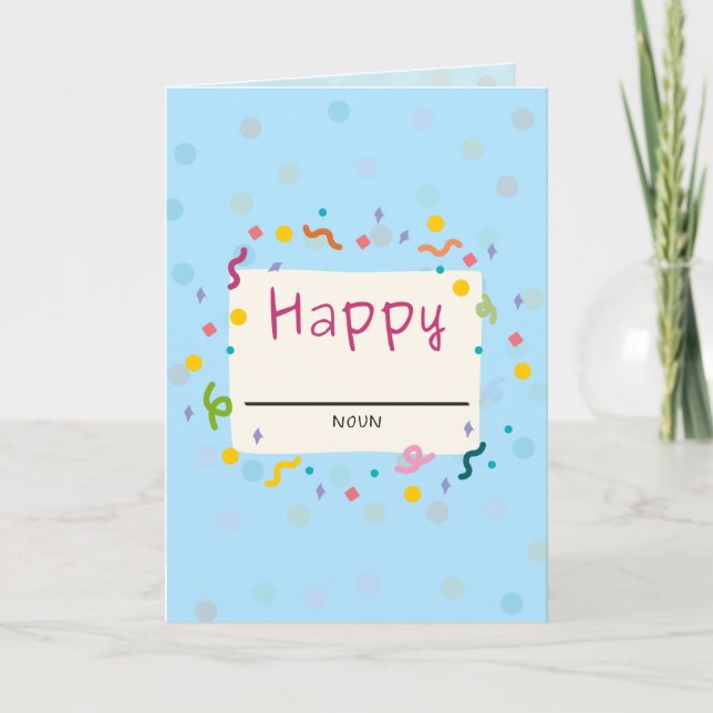Carte Heureux (Vide) (Devant)