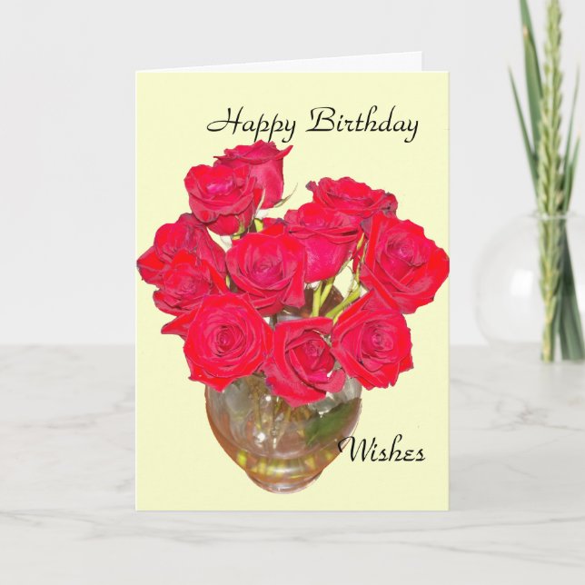 Carte Heureux voeux d'anniversaire (Devant)