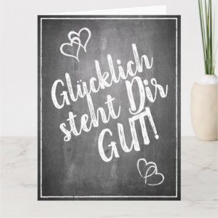Carte Heureux vous va bien ! - dans le style tableau no