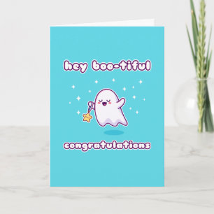 Carte Hey Boo-tiful Félicitations Pun Card
